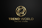 Trend World Logo - Black & Gold